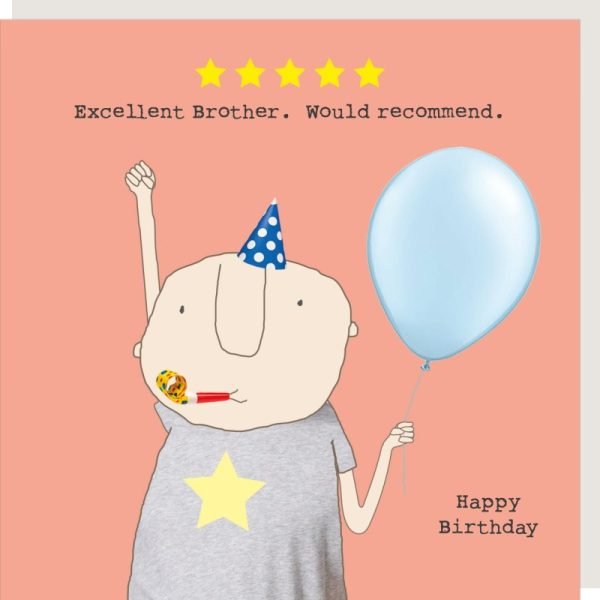 Excellent Brother Birthday Card