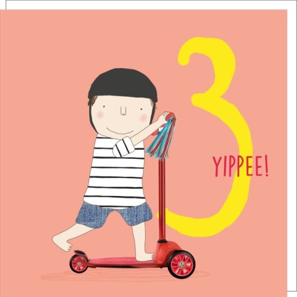 Yipee 3rd Birthday Card