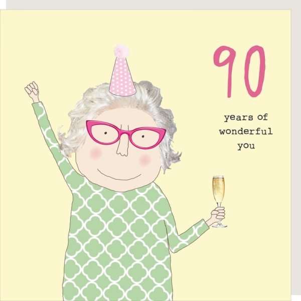 Wonderful You 90th Birthday Card