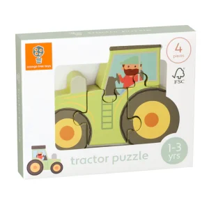 Alternative view of Tractor Wooden Puzzle