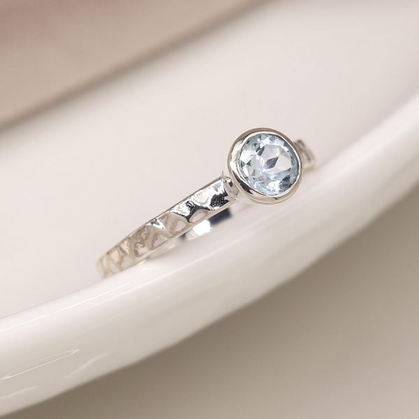 Sterling Silver Blue Topaz Ring