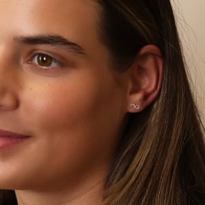 Alternative view of Sterling Silver Infinity Studs