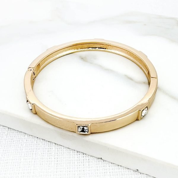 Inset Crystal Bangle