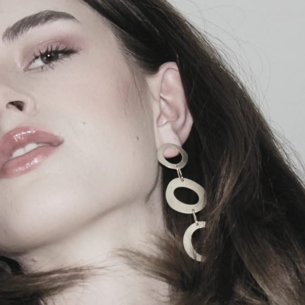 Alaya Organic Triple Circle Earrings
