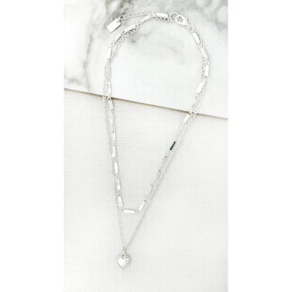 Double Layer Heart Necklace