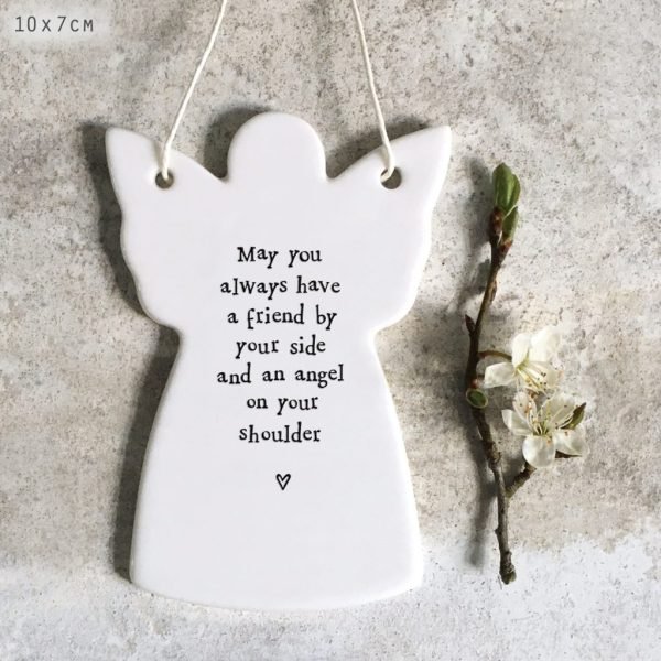 Always Have A Friend Porcelain Hanging Angel