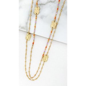 Alternative view of Multi Layered Beaded Necklace