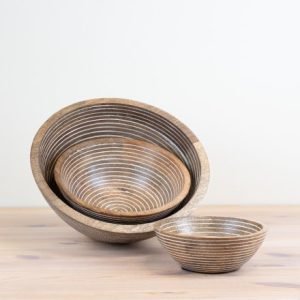 Alternative view of Mango Wood Serving Bowls