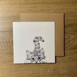 Alternative view of Pencil Drawn Animal Greetings Card