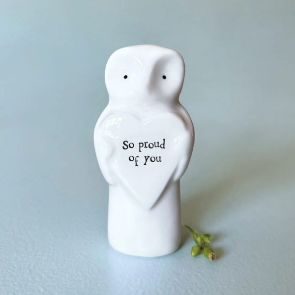 Porcelain Heart Owl