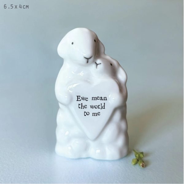 Porcelain Animal Couple Sheep