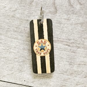 Dad Toon Daft Key Ring