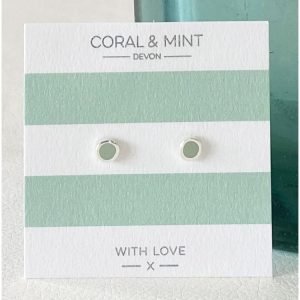Mint enamel studs