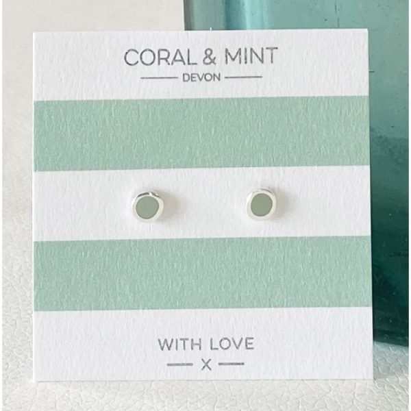 Mint enamel studs