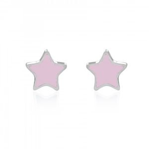 Pink Star Studs