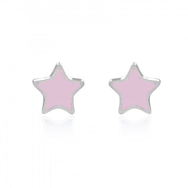 Pink Star Studs