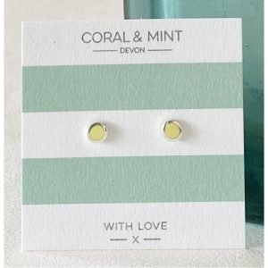 Lemon Enamel Studs