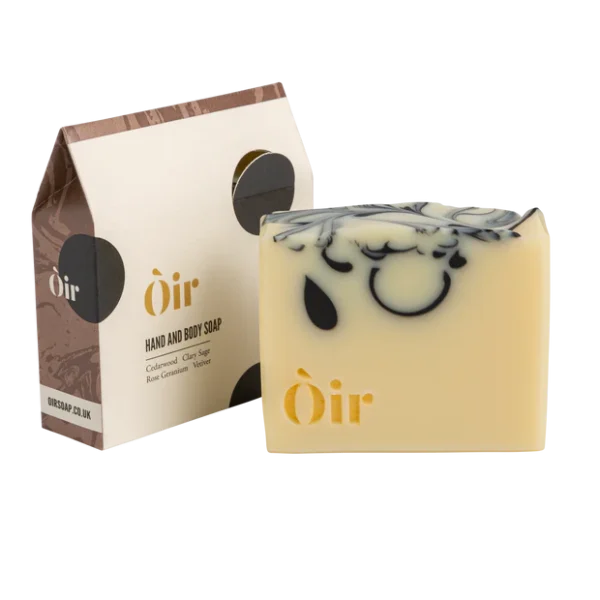 Cedarwood, Clary Sage, Rose Geranium, Vetiver Hand and Body Soap