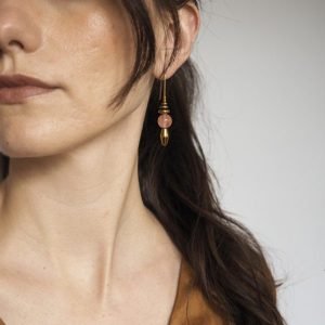 Alternative view of Consta Hematite Gemstone Earrings