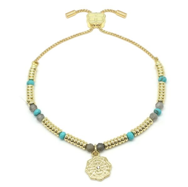 Bolus Turquoise Gold Bracelet