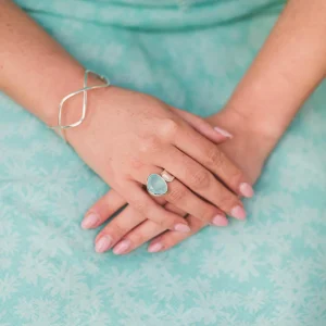 Alternative view of Aqua Paraiba Maharani Ring