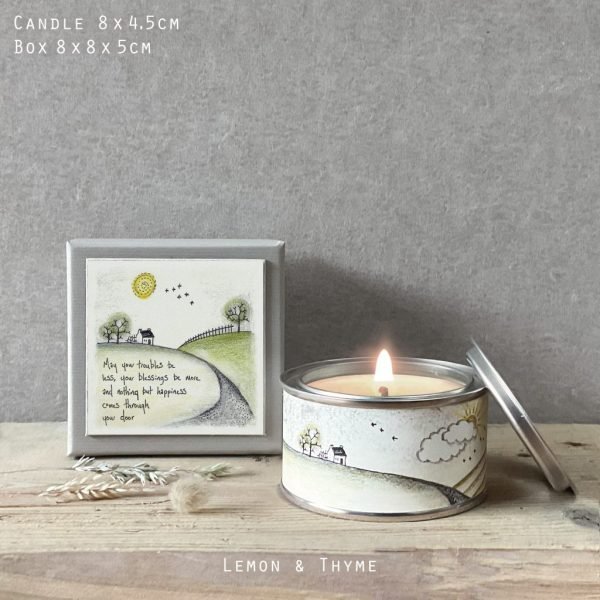 May Your Troubles Boxed Candle