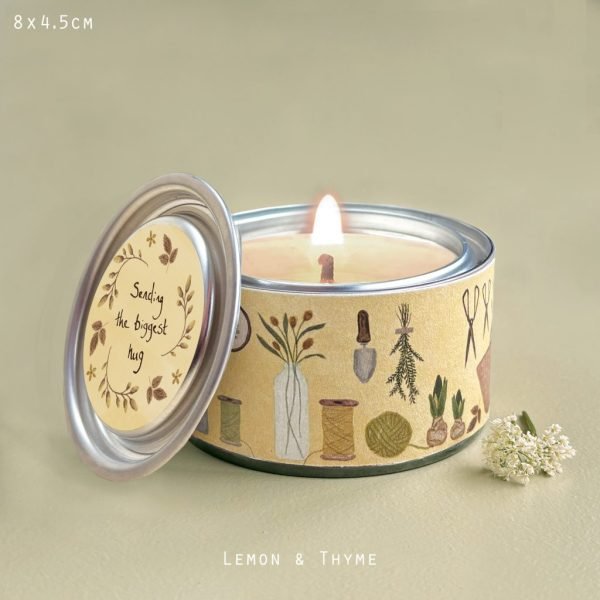 Sending The Biggest Hug Tin Candle
