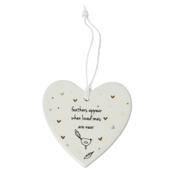 Feathers Appear Hanging Heart