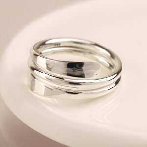 Alternative view of Sterling silver smooth twist ring