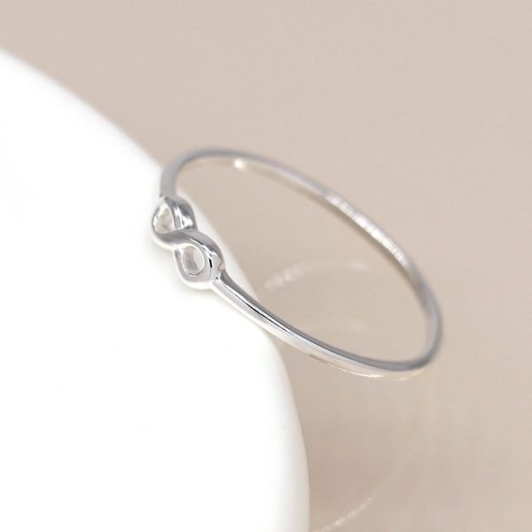 Sterling silver infinity ring