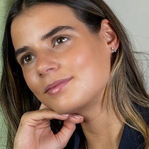 Alternative view of Sterling Silver and Gold Robin Earrings