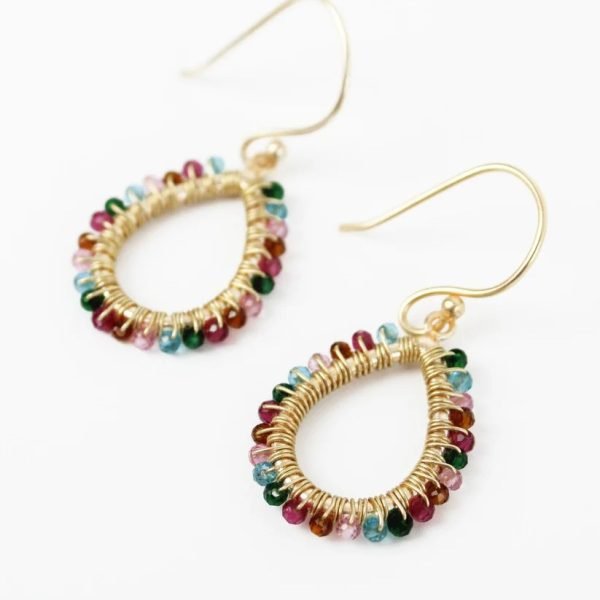 Rainbow Crystal Earrings