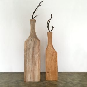 Wooden Bottle Vases