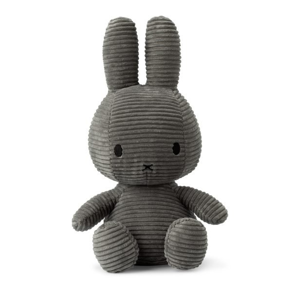 Grey Corduroy Miffy Soft Toy