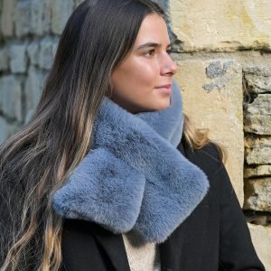 Faux Fur Pull Through Scarf