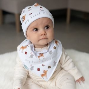 Alternative view of My first Christmas winter animals hat