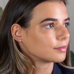 Alternative view of Sterling Silver Gold Plated Opal Earrings