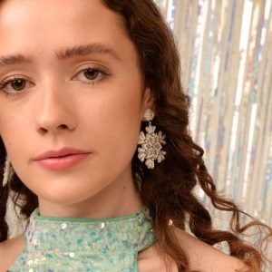 Beaded Snowflake Earrings