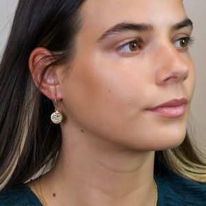 Alternative view of Luxury Gold Plated Rainbow Crystal Earrings