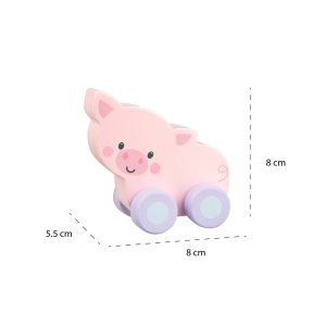 Alternative view of Pig First Push Toy