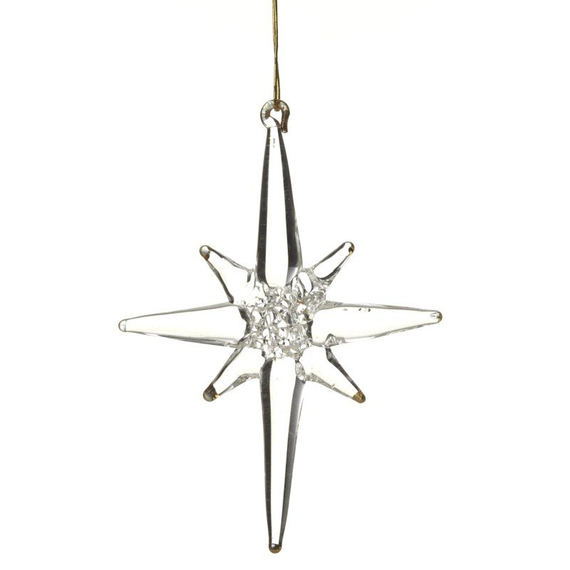 Hanging Glass Bethlehem Star