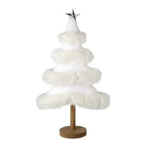 White fur tree with silver star
