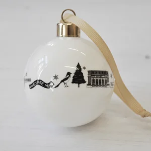 Alternative view of North East Illustrations Christmas Bauble