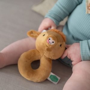 Highland Cow Plush Rattle