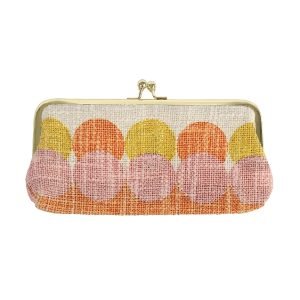 Geometric Large Clip Top Coin Purse