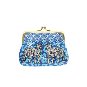 Two Leopards Clip Top Coin Purse