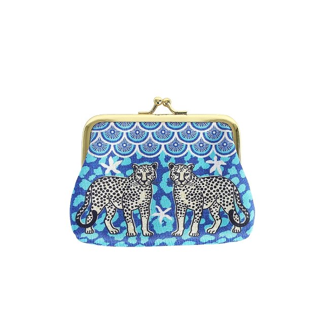 Two Leopards Clip Top Coin Purse