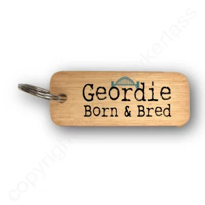 Geordie Born and Bred Key Ring