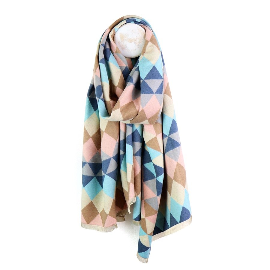Diamond Pattern Jacquard Scarf - Image 3