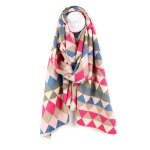 Alternative view of Diamond Pattern Jacquard Scarf